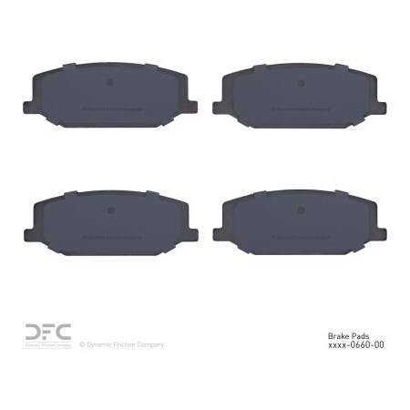 Dynamic Friction Co DFC 3000 Semi-Metallic Brake Pads - 1311-0660-00